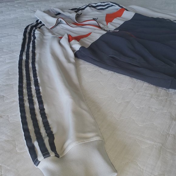 Vintage Men's Adidas Full Zip Track Workout Jacket (Sz Med) - Picture 6 of 12